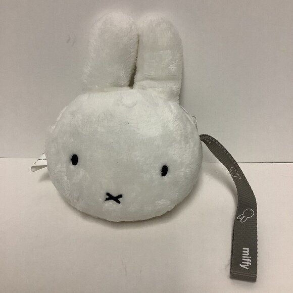 Miffy Plush Bag White Zippered Pouch with Clear Window Dick Bruna Bunny - Picture 12 of 12